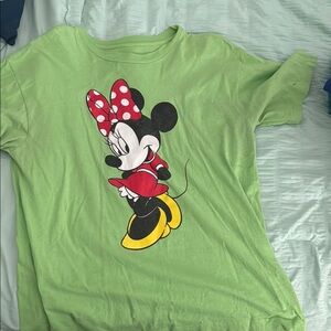 Disney Kids Green Minnie Mouse T-Shirt